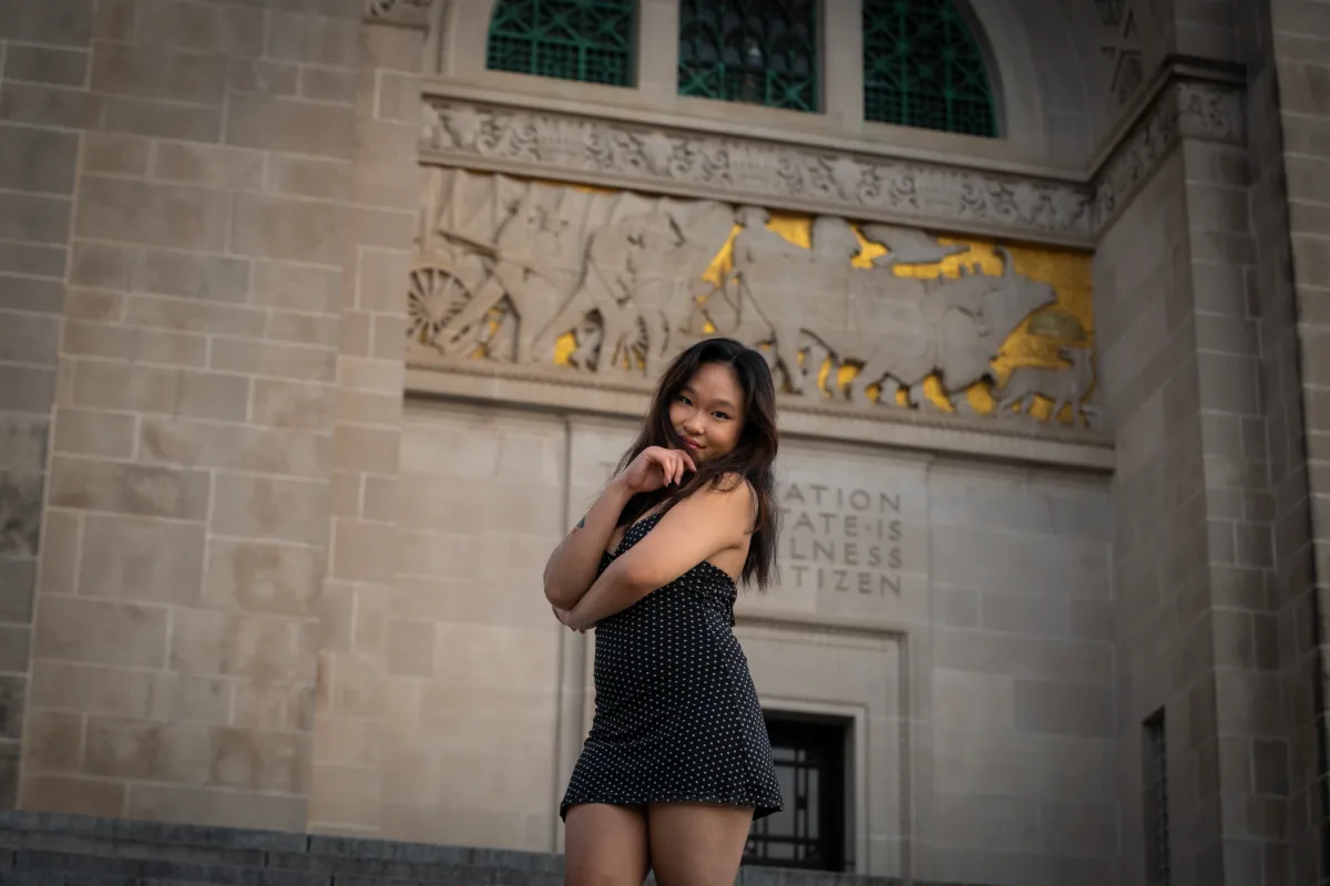 Senior portrait session in Lincoln, Nebraska